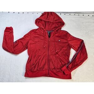 Rare Y2K VTG Womens Polo Jean Co. Ralph Lauren Mesh Track Jacket- Size Med.